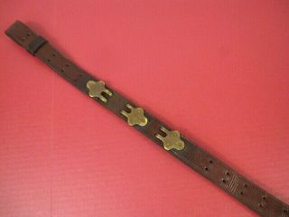 Wwi Us Army M1907 Leather Sling For M1918a3 Bar Or M1 Garand Rifle -