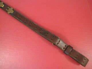 WWI US ARMY M1907 Leather Sling for M1918A3 BAR or M1 Garand Rifle - 2