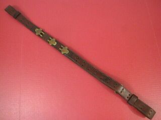 WWI US ARMY M1907 Leather Sling for M1918A3 BAR or M1 Garand Rifle - 3