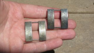 WW2 USMC US Marine Corps CAPTAIN BARS COLLAR INSIGNIA ' S MATCHING SET 2