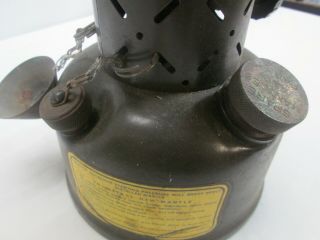 U.  S.  Army Military Coleman Field Lantern Leaded Gasoline 4