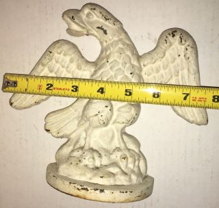 Antique Cast Iron Federal Bald Eagle America Doorstop 7 1/2 inches Hubley 5