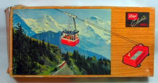 Vintage Tin Rigi Electric 900E Motorized Cable Car Ski Lift West Germany 10