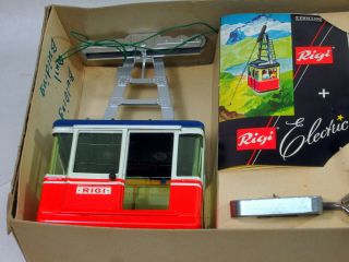 Vintage Tin Rigi Electric 900E Motorized Cable Car Ski Lift West Germany 2