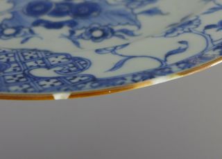 SIX FINE ANTIQUE 18TH CENTURY CHINESE PORCELAIN HAND PAINTED BLUE & WHITE PLATES 11