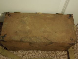 Vintage Canvas WWII Signal Corps US Army Service Cargo Tool Bag Vintage 10