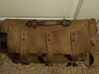 Vintage Canvas WWII Signal Corps US Army Service Cargo Tool Bag Vintage 2