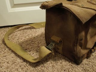 Vintage Canvas WWII Signal Corps US Army Service Cargo Tool Bag Vintage 3