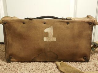 Vintage Canvas WWII Signal Corps US Army Service Cargo Tool Bag Vintage 4