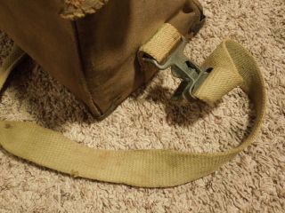 Vintage Canvas WWII Signal Corps US Army Service Cargo Tool Bag Vintage 6