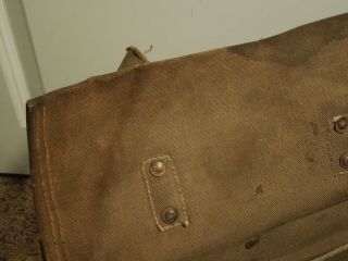 Vintage Canvas WWII Signal Corps US Army Service Cargo Tool Bag Vintage 9
