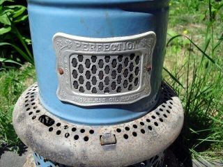 Vintage Perfection Smokeless Oil Heater No 630 Blue Porcelain 3