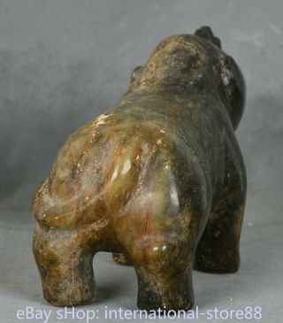 8.  8 inch Old China Dynasty Hongshan Culture Old Jade Rhinoceros Rhino Statue 10