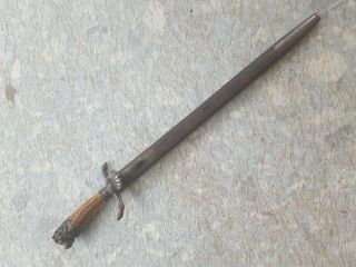 Rare Wwi Imperial German Hunting Sword W/ Scabbard