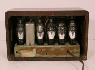 Old Antique Wood Philco Vintage Tube Radio - Restored Art Deco Table Top 7