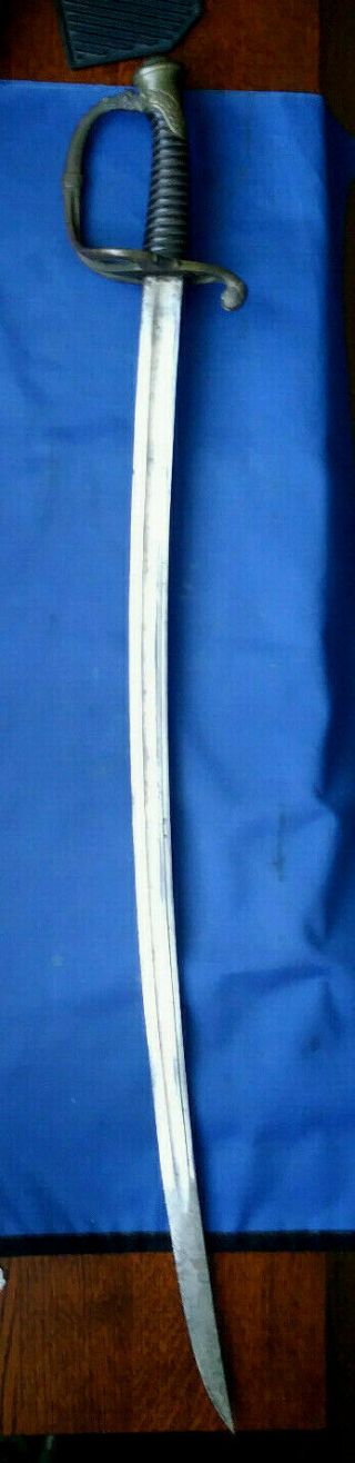 FRENCH IMPERIAL GUARD OFFICER ' S 1822 SWORD SABER,  NO SCABBARD,  CRIMEAN WAR 1857 7