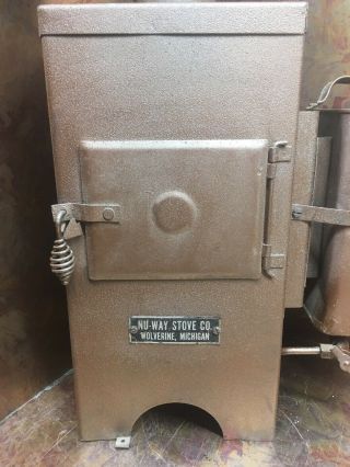 Vintage Nu Way Stove Co.  Wolverine MI Kerosene/Oil Heater/Stove (S) 12