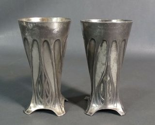 2 Art Nouveau Jugendstil Secession German WMF Geislingen Silverplate Cup Thistle 4