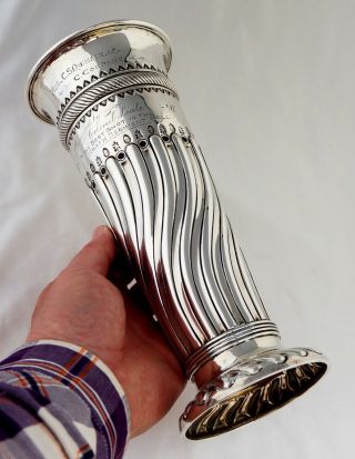 Solid Silver Shooting Trophy.  Royal Guernsey Light Infantry North Regiment 1897.
