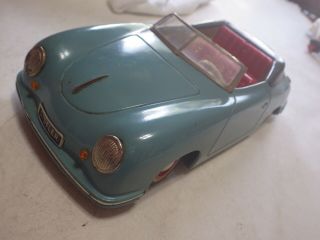 Distler Electromatic 7500 (germany) Lt Blue - Green Porsche 356 Cabriolet Tin 1:15