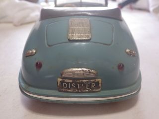 Distler Electromatic 7500 (Germany) Lt Blue - Green Porsche 356 Cabriolet Tin 1:15 6