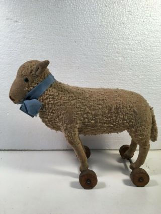 Steiff Lamb Pull Toy,  C - 1920