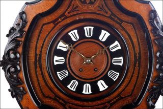 Antique Bull’s - Eye Wall Clock in.  France,  1880 5