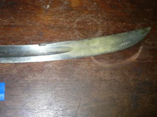 1796 SWORD WITH ENGRAVED BLADE MARKED WARRANTED MAYBE EARLIER 12