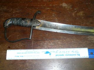1796 SWORD WITH ENGRAVED BLADE MARKED WARRANTED MAYBE EARLIER 6