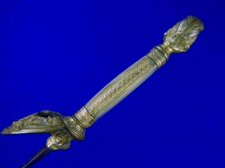 Antique US Pre Civil War Navy Officer ' s Sword 18 Century Engraved Blade 11