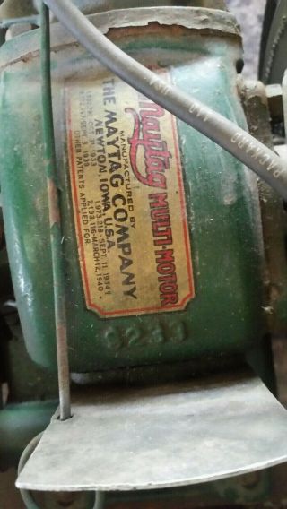 1928 Maytag 92M Gas Engine Motor Wringer Washer Running Motor kick peddle 5