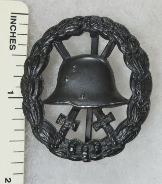 Vintage Ww1 Imperial German Army Cut - Out Wound Badge In Black