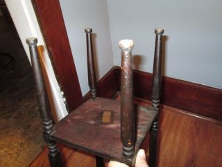 wood Antique Walnut Ash Tray Smoke Stand H.  T.  Cushman MFG.  Co.  pipe rack 12