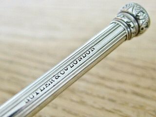 C1860 Butler London Silver Antique Propelling Slide Action Mechanical Pencil