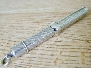 Hm1919 Oversize Silver Antique Propelling Slide Action Mechanical Pencil Hill