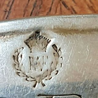 vintage RAF port decanter label with chain.  Walker & Hall (W&H),  SM. 2