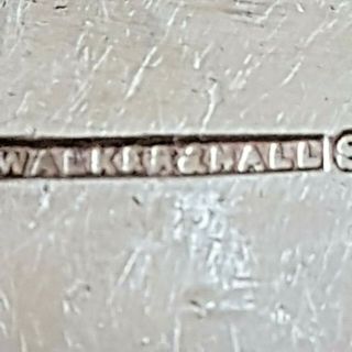 vintage RAF port decanter label with chain.  Walker & Hall (W&H),  SM. 3