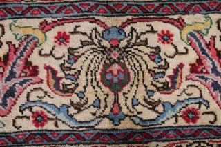 Vintage Persian Area Rug 10x13 Hand Knotted Wool Persian Rug RED Oriental Floral 8