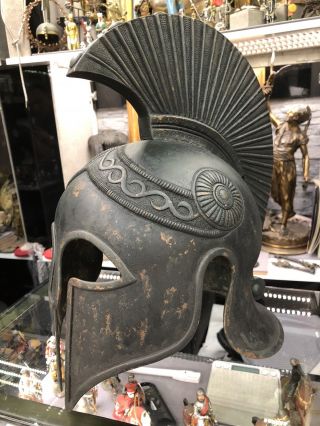 Unique Art Roman Spartan Copper War Helmet
