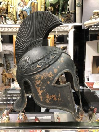 UNIQUE ART ROMAN SPARTAN COPPER WAR HELMET 7