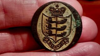Cinq Ports Military Volunteers Button - 3 Lions Of England Design -