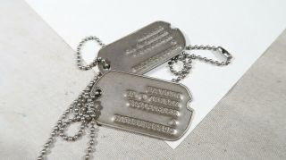 w Korean War ERA US Army Dog Tags Dogtags Alfred Reddish 4