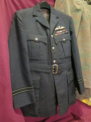 Korean War RAF Flight Lieutenant Tunic:Wings: WW2 Ribbons: Burma: Aircrew Europe 8