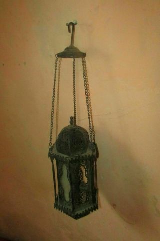 A large antique metal lantern from the Ottoman era,  handmade in Egypt 10