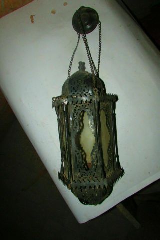 A large antique metal lantern from the Ottoman era,  handmade in Egypt 6