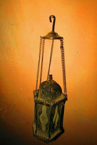 A large antique metal lantern from the Ottoman era,  handmade in Egypt 8