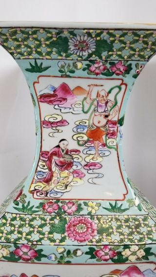 Stunning Antique Republic Chinese Hand Painted Vase 23 