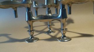 5 Vintage Modular Nagel Candle Holders and 3 small feet Modernist West Germany. 2