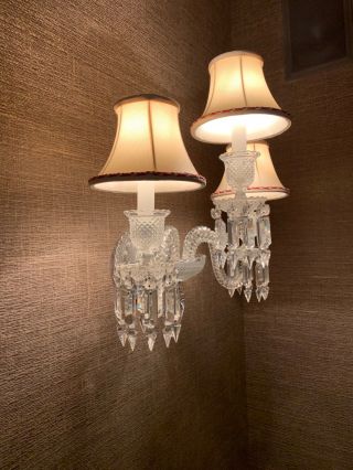Baccarat Zenith Sconces,  a 2 in 2