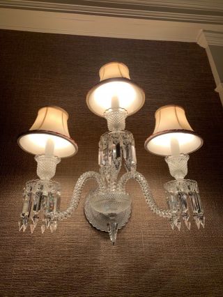 Baccarat Zenith Sconces,  a 2 in 5